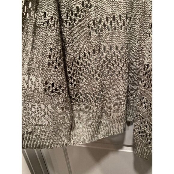 NWOT Open Weave Cardigan – Women’s XXL Olive-Grey - Picture 3 of 5